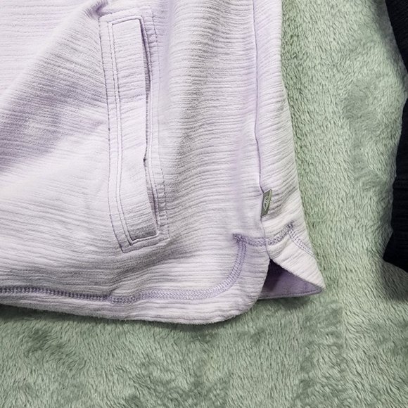 T by Talbots Top Women L Pink Blue Pullover Mock Neck Snaps UPF 50 Hiking - Picture 7 of 12